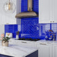 20 pack Cobalt Blue 3 in. x 12 in. Polished Glass Mosaic Floor and Wall Tile (5 sq ft/case)