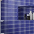 Cobalt Blue 12x12 Matte Square Glass Mosaic Tile (10 pack, 9.67 sq ft/case)