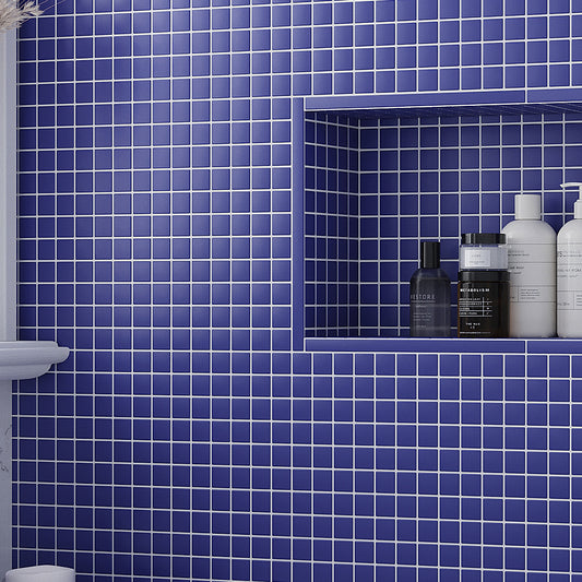 Cobalt Blue 12x12 Matte Square Glass Mosaic Tile (10 pack, 9.67 sq ft/case)