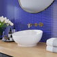 Cobalt Blue 12x12 Matte Square Glass Mosaic Tile (10 pack, 9.67 sq ft/case) - Sample