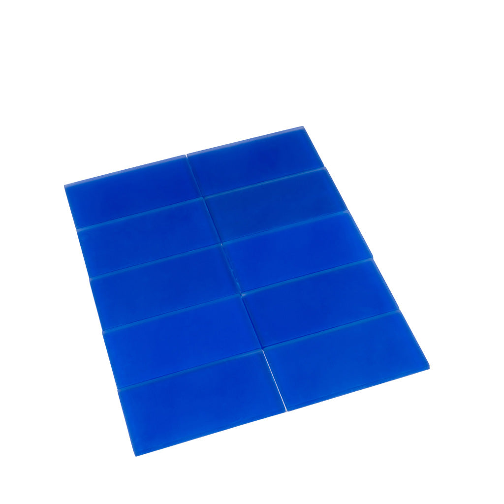 3x6 Cobalt Blue Glass Mosaic Tile 