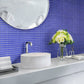 Cobalt Blue 12x12 Matte Square Glass Mosaic Tile (10 pack, 9.67 sq ft/case) - Sample