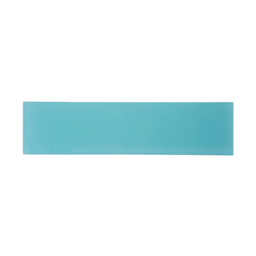 20 pack Sky Blue 3 in. x 12 in. Matte Finished Glass Subway Floor and Wall Tile (5 sq ft/case) - Sample