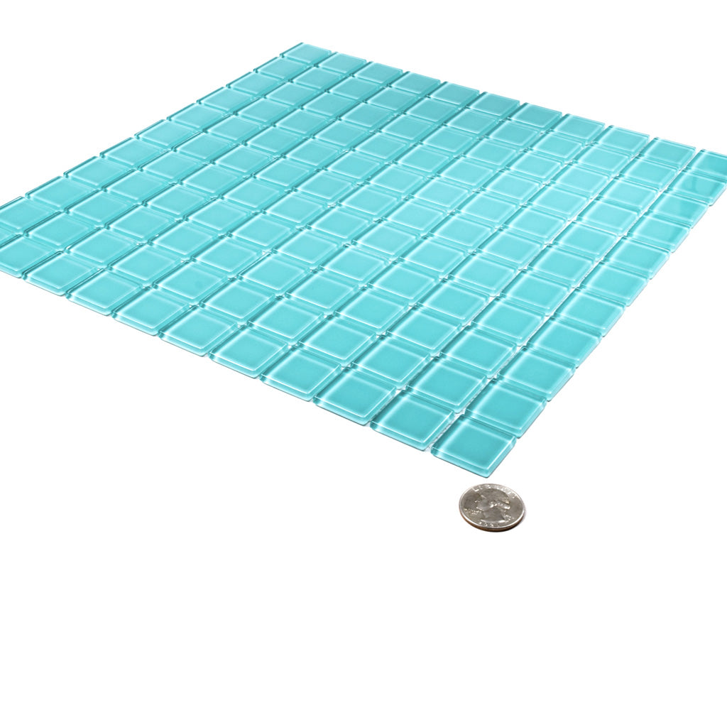 Sky Blue Glass Tile Cost