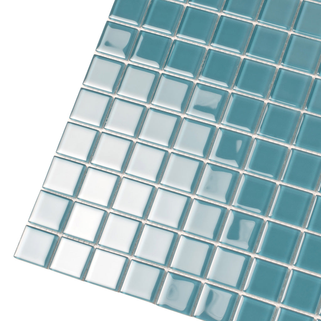 Sapphire Blue 12x12 Glossy Square Glass Mosaic Tile (10 pack, 9.67 sq ft/case) - Sample