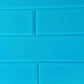 Sapphire Blue 3x12 Matte Subway Glass Tile (20 pack, 5 sq ft/case) - Sample