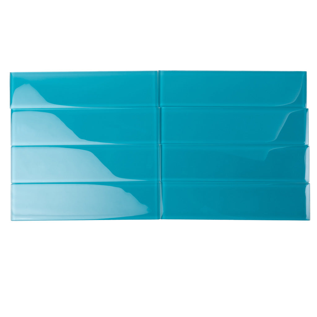 Sapphire Blue 3x12 Glossy Subway Glass Tile (20 pack, 5 sq ft/case) - Sample
