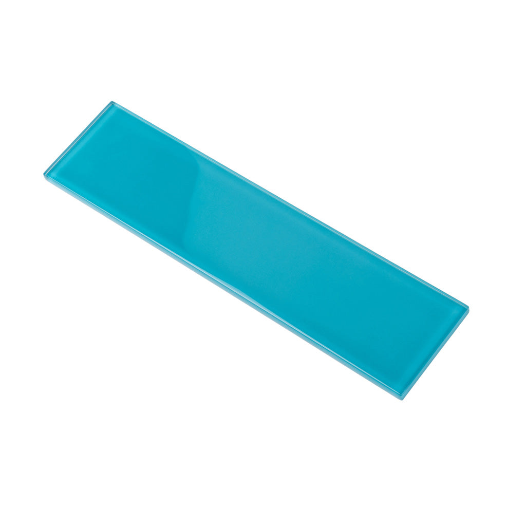 Sapphire Blue 3x12 Glossy Subway Glass Tile (20 pack, 5 sq ft/case) - Sample