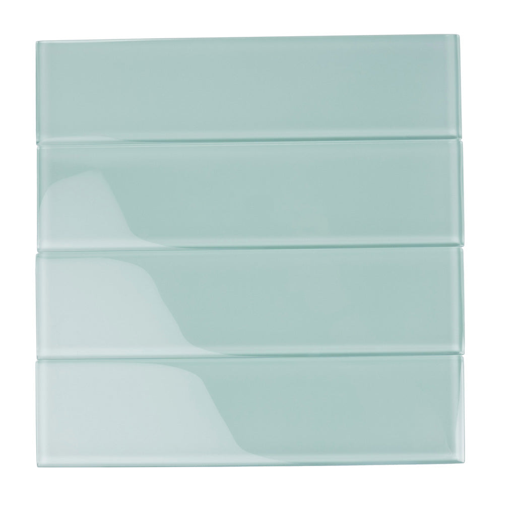Blizzard Blue 3x12 Glossy Subway Glass Tile (20 pack, 5 sq ft/case) - Sample