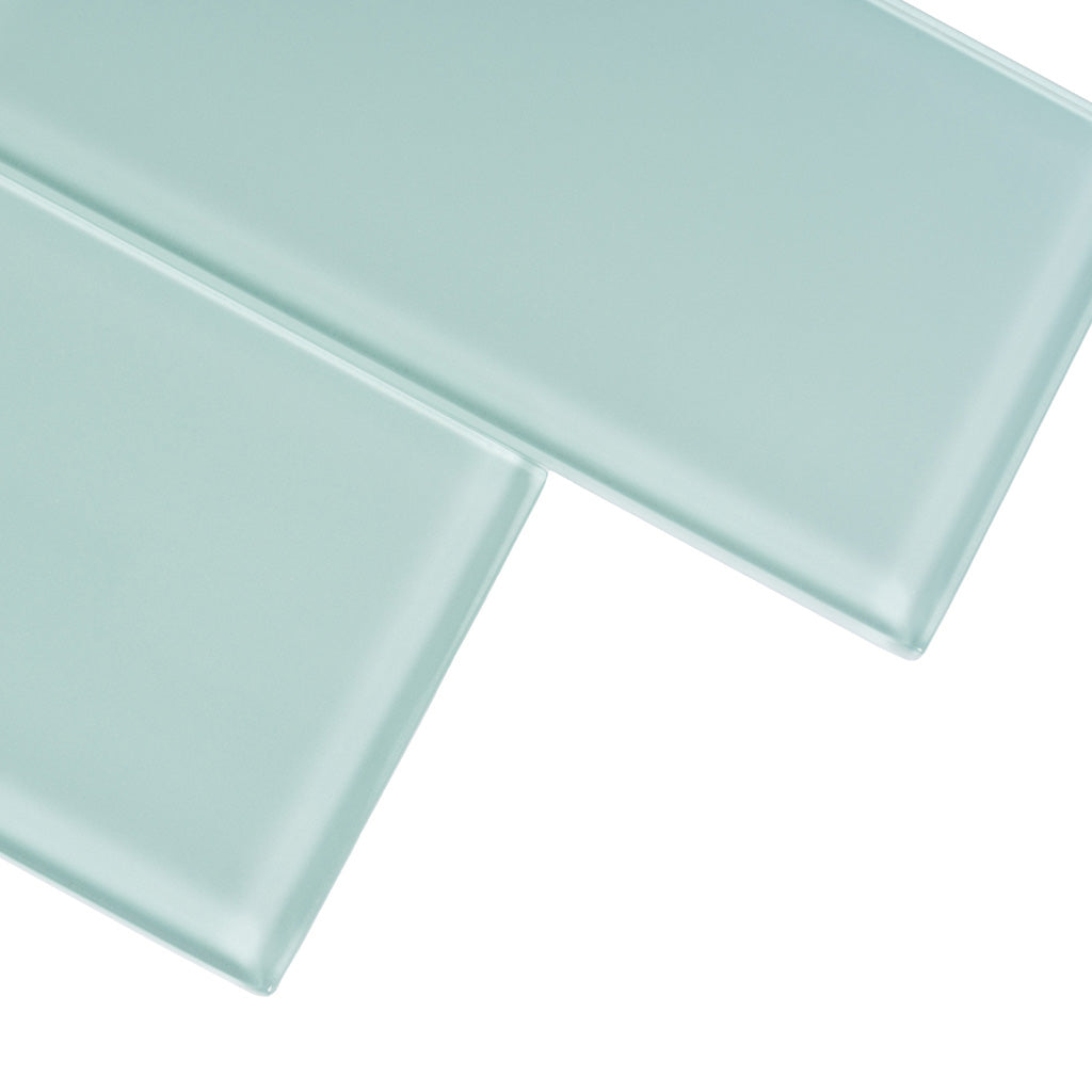 Blizzard Blue 3x12 Glossy Subway Glass Tile (20 pack, 5 sq ft/case) - Sample