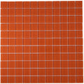 Sample - Orange 12x12 Glossy Square Glass Mosaic Tile (10 pack, 9.67 sq ft/case)