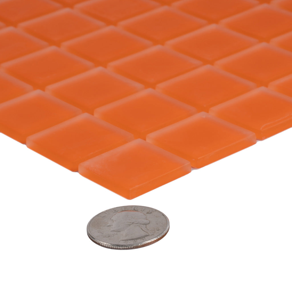 Orange Glass Tile