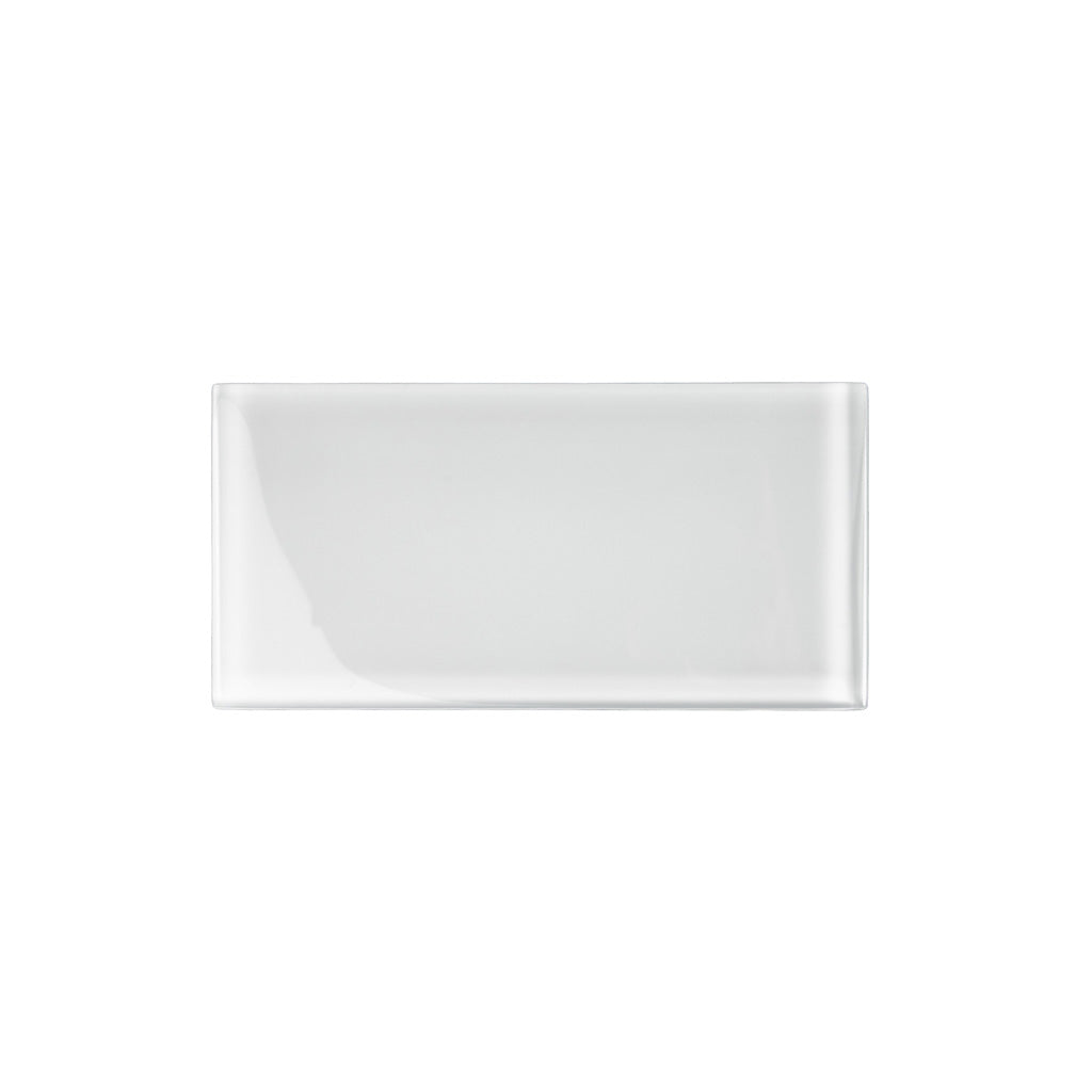 White 3x6 Glossy Subway Glass Tile (40 pack, 5 sq ft/case) - Sample