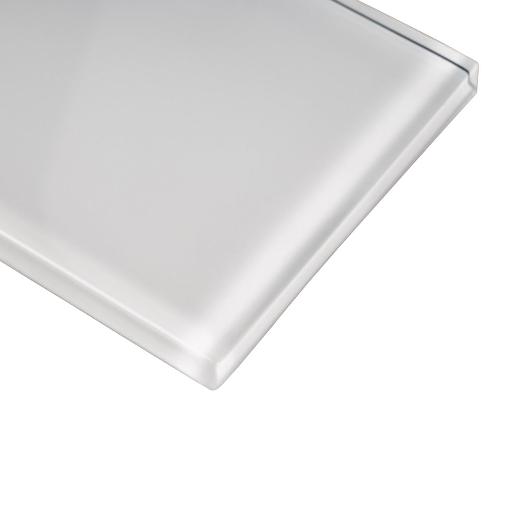 White 3x6 Glossy Subway Glass Tile (40 pack, 5 sq ft/case) - Sample