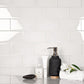 White 3x6 Glossy Subway Glass Tile (40 pack, 5 sq ft/case) - Sample