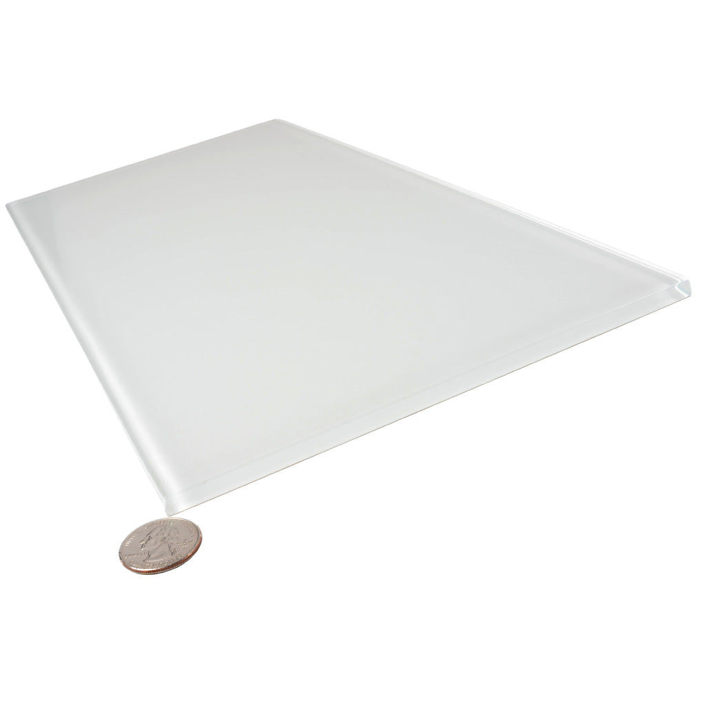 White 8x16 Glossy Subway Glass Tile (15 pack, 13.33 sq ft/case) - Sample