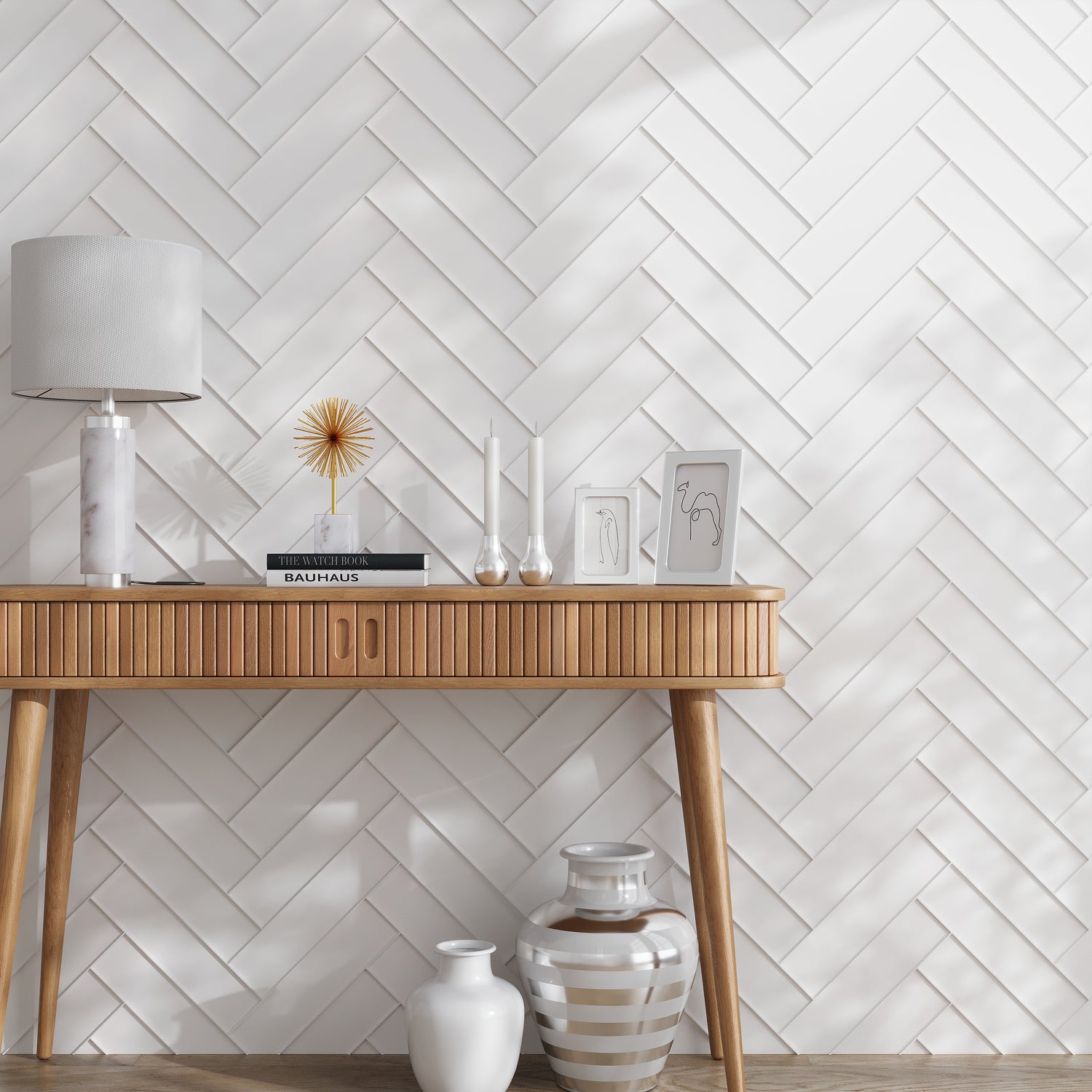 White 3x12 Matte Subway Glass Tile (20 pack, 5 sq ft/case)