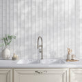 White 3x6 Matte Subway Glass Tile (40 pack, 5 sq ft/case)