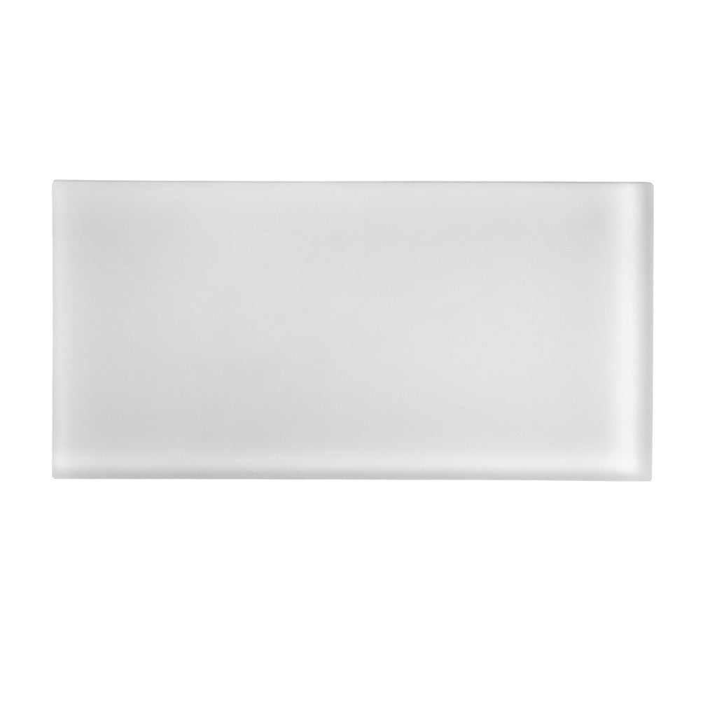 White 3x6 Matte Subway Glass Tile (40 pack, 5 sq ft/case) - Sample