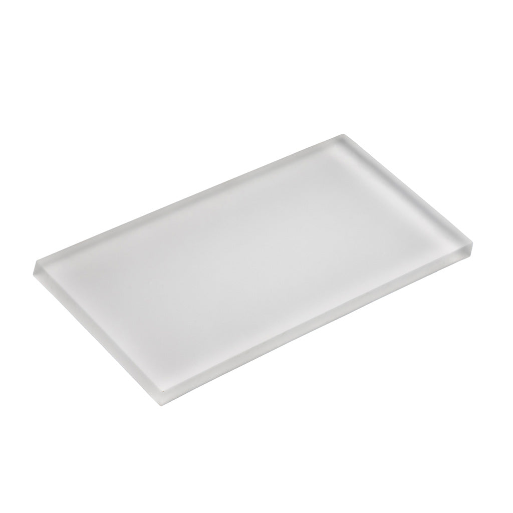 White 3x6 Matte Subway Glass Tile (40 pack, 5 sq ft/case) - Sample