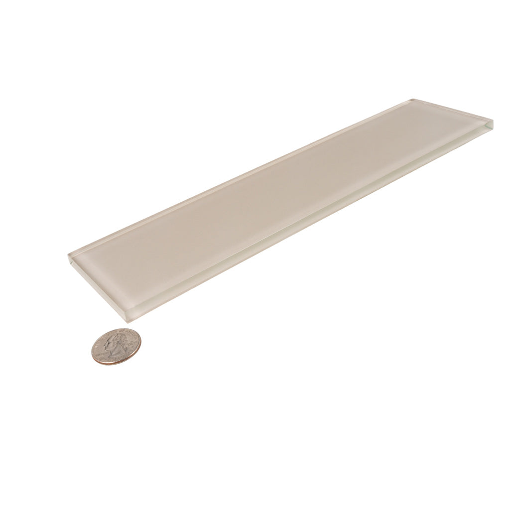 Lace White 3x12 Glossy Subway Glass Tile (20 pack, 5 sq ft/case) - Sample