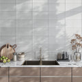 Warm Greige 8x16 Glossy Subway Glass Tile (15 pack, 13.33 sq ft/case)