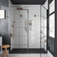 Light Gray 0.5x12 Glass Glossy Pencil Tile Trim (10 pack, 0.5 sq ft/case) - Sample