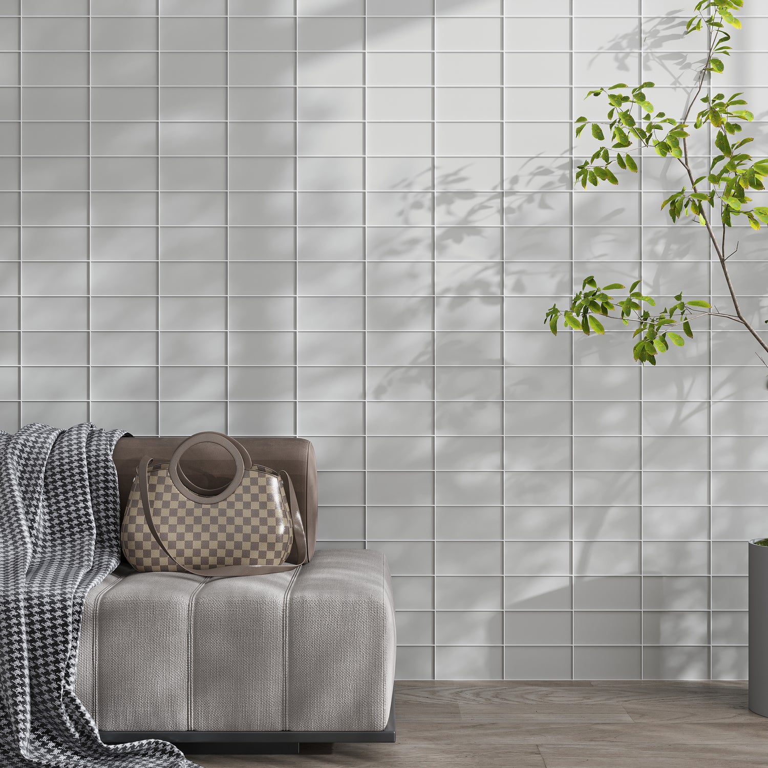 Warm Greige 3x6 Matte Subway Glass Tile (40 pack, 5 sq ft/case)