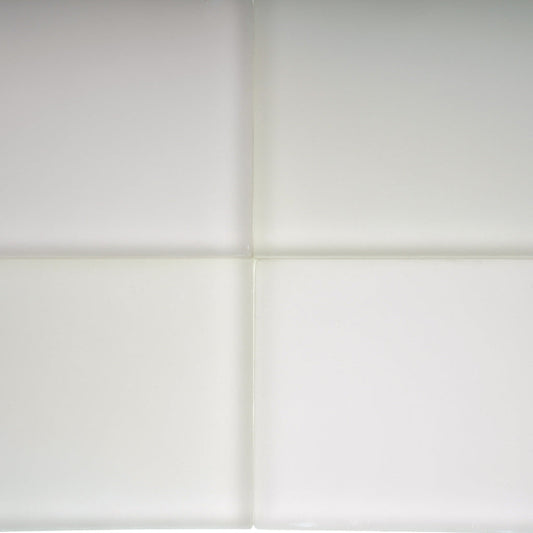 Lace White 3x6 Matte Subway Glass Tile (40 pack, 5 sq ft/case) - Sample