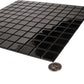 1x1 Black Polished Glass Tile