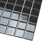 1x1 Black Glass Mosaic Tile 