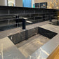 Sample - Black 3x12 Glossy Glass Subway tile (20 pack, 5 sq ft/case)