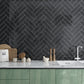 Sample - Black 3x12 Glossy Glass Subway tile (20 pack, 5 sq ft/case)