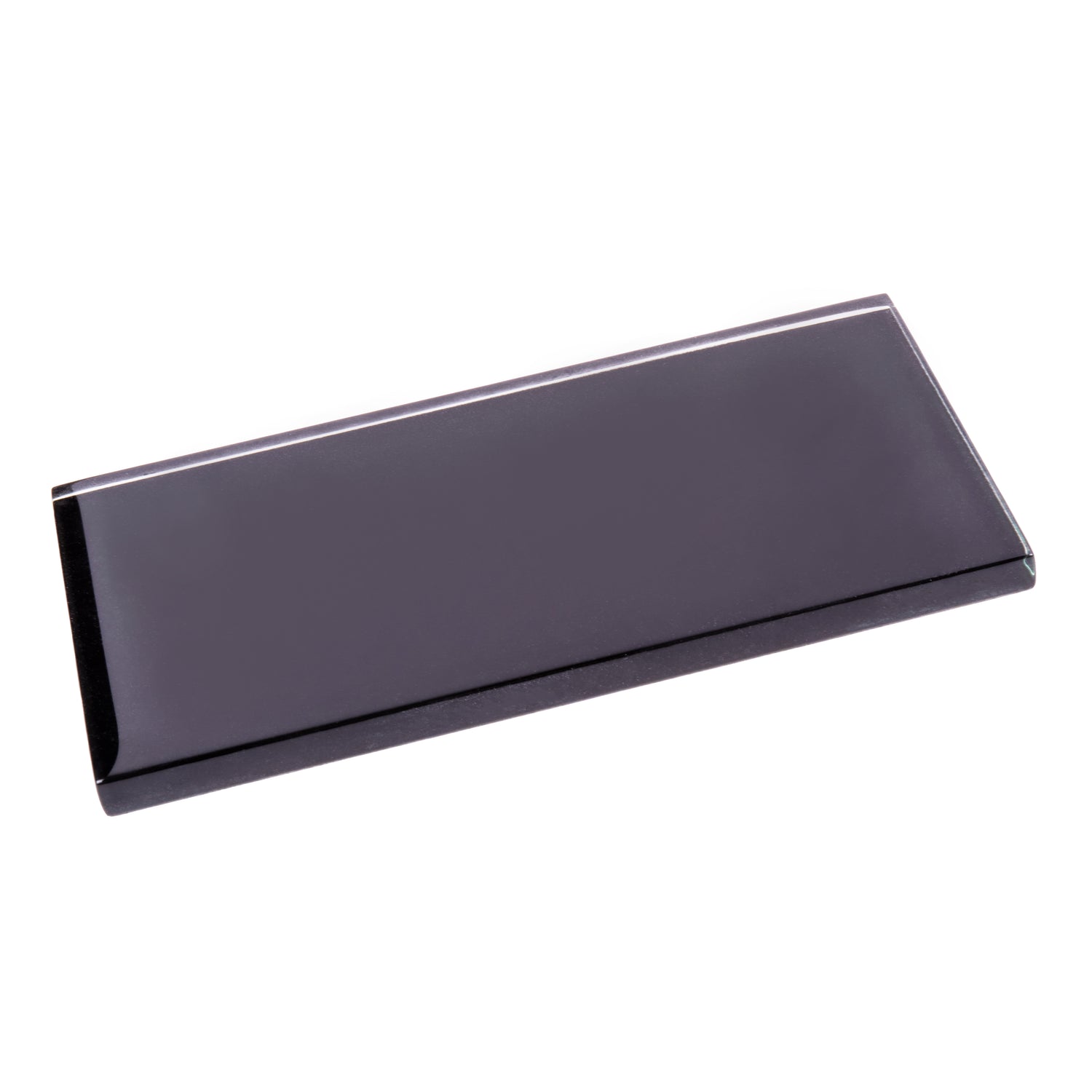Black 3x6 Glossy Glass Subway tile (40 pack, 5 sq ft/case)