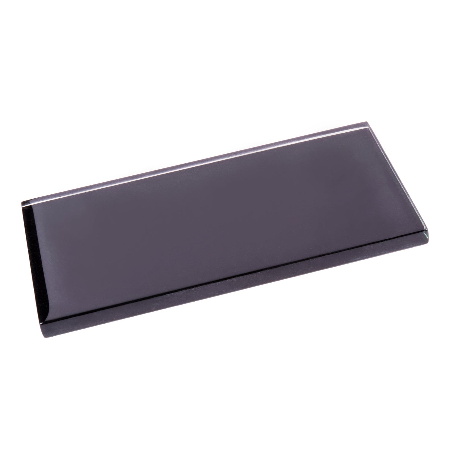 Sample - Black 3x6 Glossy Glass Subway tile (40 pack, 5 sq ft/case)