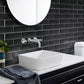 Sample - Black 3x6 Glossy Glass Subway tile (40 pack, 5 sq ft/case)