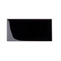 Sample - Black 3x6 Glossy Glass Subway tile (40 pack, 5 sq ft/case)