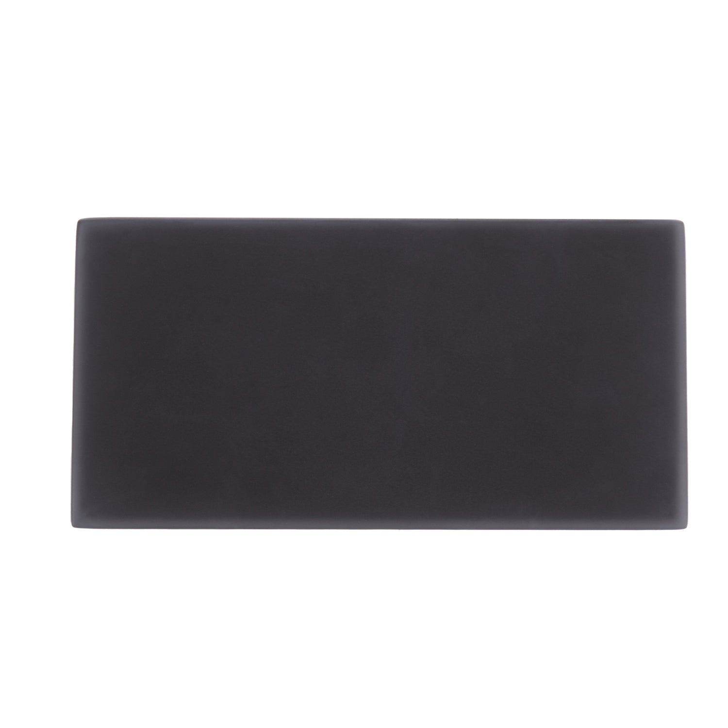 Sample - Black 3x6 Matte Glass Subway tile (40 pack, 5 sq ft/case)