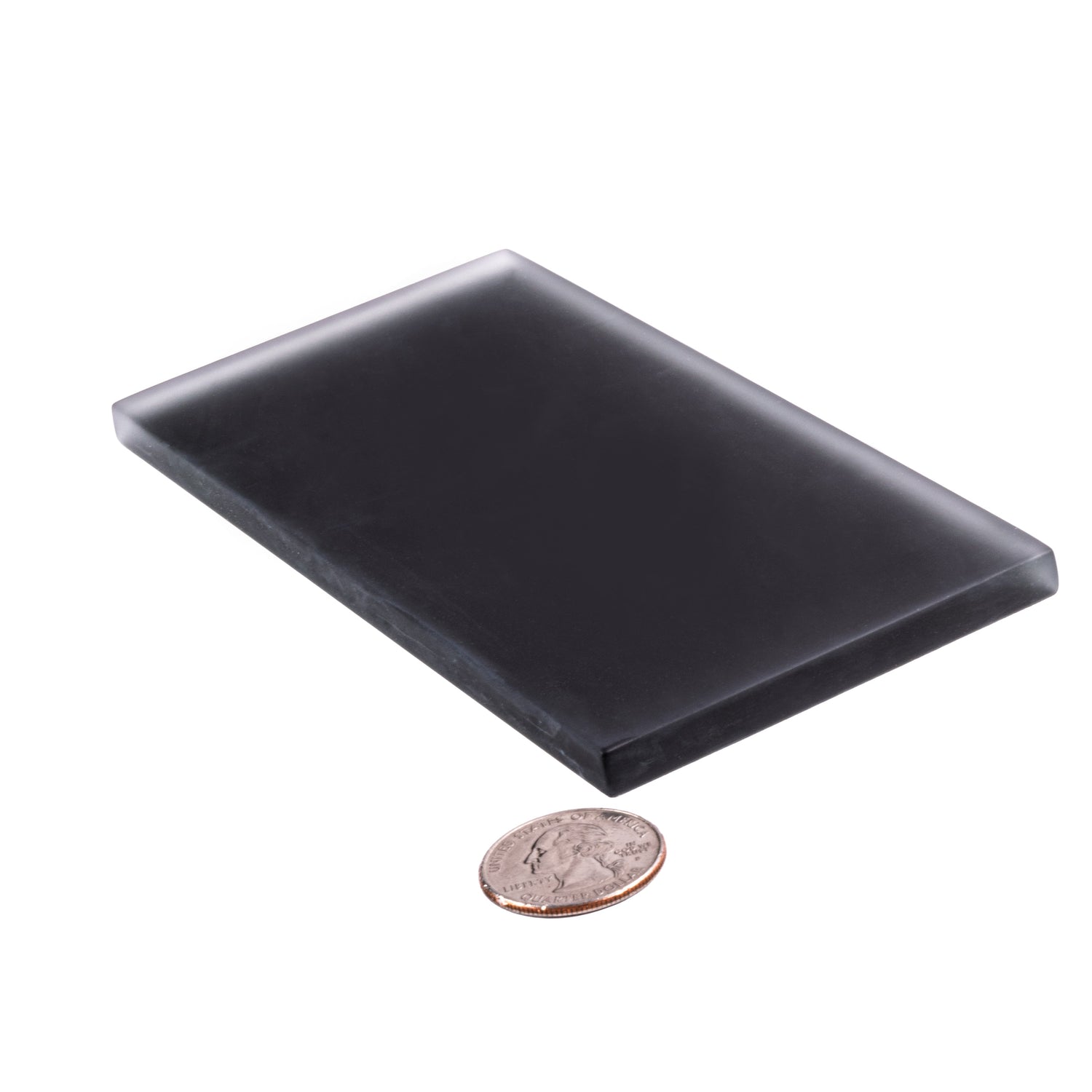 Sample - Black 3x6 Matte Glass Subway tile (40 pack, 5 sq ft/case)