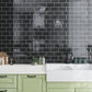 Black 3x6 Glossy Glass Subway tile (40 pack, 5 sq ft/case)