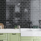 Sample - Black 3x6 Glossy Glass Subway tile (40 pack, 5 sq ft/case)