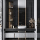 Black 12x12 Glossy Square Glass Mosaic Tile (10 pack, 9.67 sq ft/case)