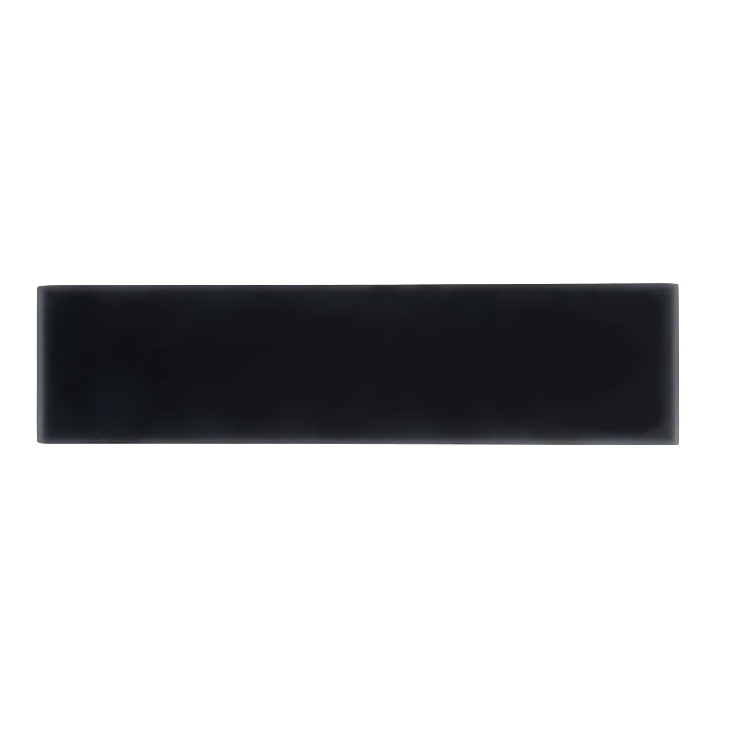 Sample - Black 3x12 Matte Glass Subway tile (20 pack, 5 sq ft/case)