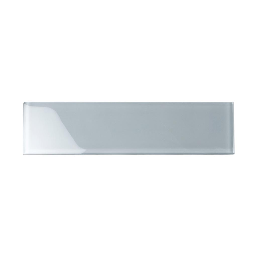 Gray 3x12 Glossy Subway Glass Tile (20 pack, 5 sq ft/case) - Sample