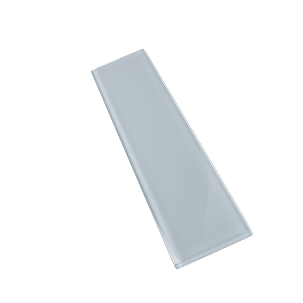 Gray 3x12 Glossy Subway Glass Tile (20 pack, 5 sq ft/case) - Sample