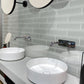 Gray 3x12 Glossy Subway Glass Tile (20 pack, 5 sq ft/case) - Sample