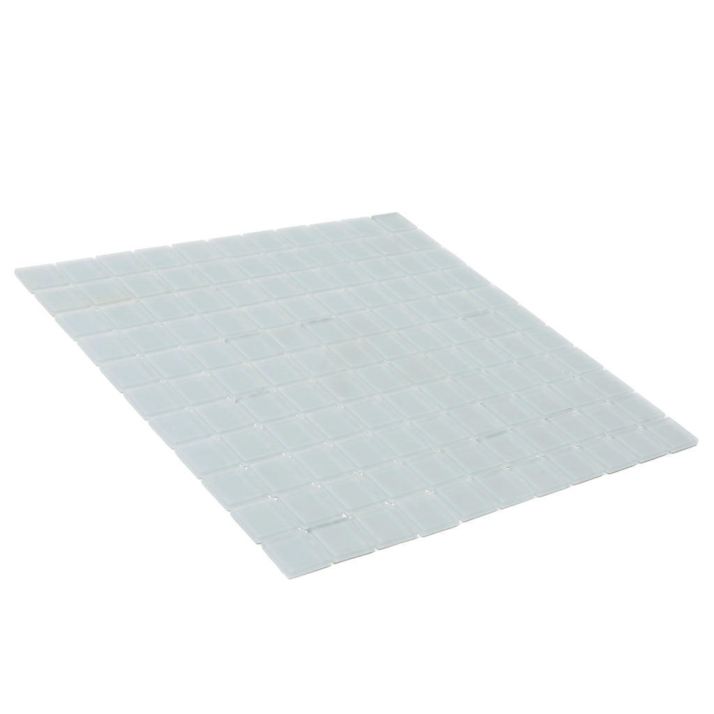 10 pack Gray 11.8 in. x 11.8 in. 1x1 Matte Finished Glass Mosaic Tile (9.67 sq ft/case) - Sample