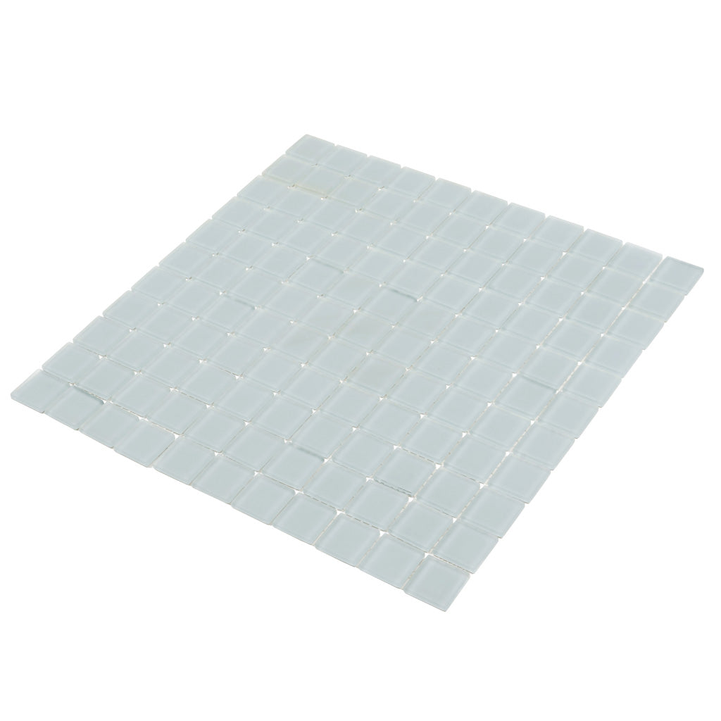 10 pack Gray 11.8 in. x 11.8 in. 1x1 Matte Finished Glass Mosaic Tile (9.67 sq ft/case) - Sample