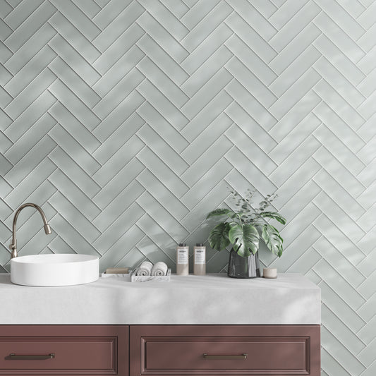 Gray 3x12 Matte Subway Glass Tile (20 pack, 5 sq ft/case)