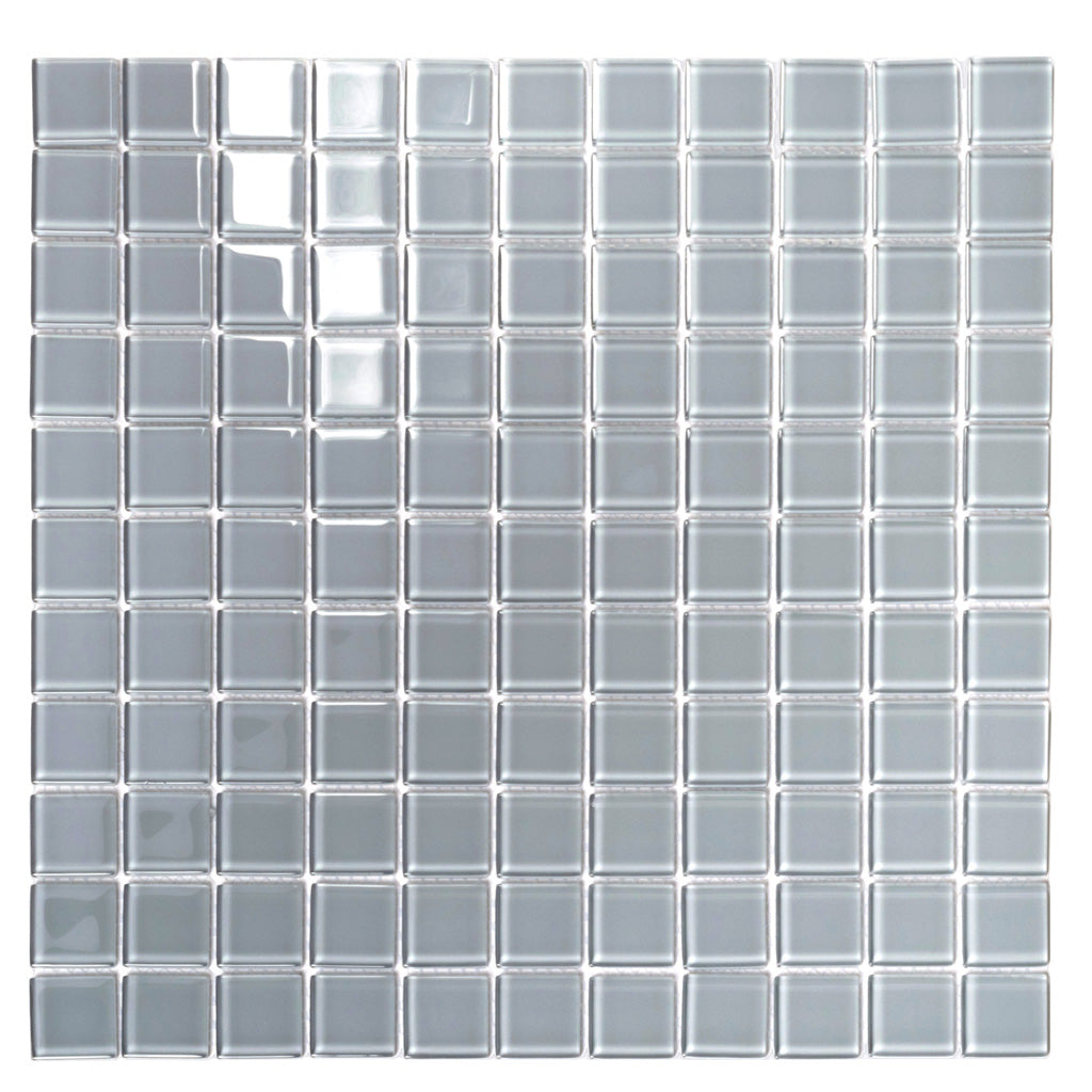 1x1 Gray Glass Tile